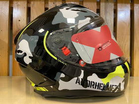 Axor Street CAMO Helmet - Black Fluorescent Yellow | 7aftermarket India