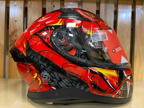 Axor Apex Venomous D/V Helmet - Black Red | 7aftermarket India