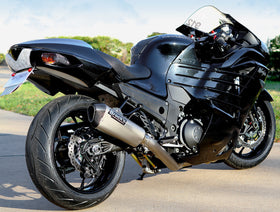 Brock's Performance CT Single Full System w/ 16" QuietKore Muffler For Suzuki ZX-14/R (2006-22) | 7aftermarket India
