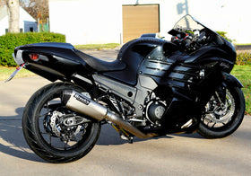 Brock's Performance CT Single Full System w/ 16" QuietKore Muffler For Suzuki ZX-14/R (2006-22) | 7aftermarket India