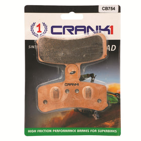 Crank1 Sintered Front Brake Pads for Harley Davidson Super Glide Customs (CB754)