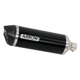 Arrow Race-Tech Exhaust, Aluminum Dark Silencer with Carby End Cap for Benelli TRK 502 (2017-20) | 7aftermarket India