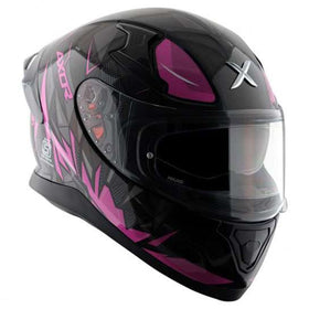 Axor Apex Hunter Helmet Glossy - Black Pink| 7aftermarket India