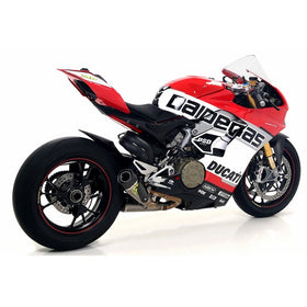 Arrow Works Titanium Exhaust Mufflers with Stainless Steel Link Pipes For Ducati Panigale Streetfighter V4 (2020-23) | 7aftermarket India