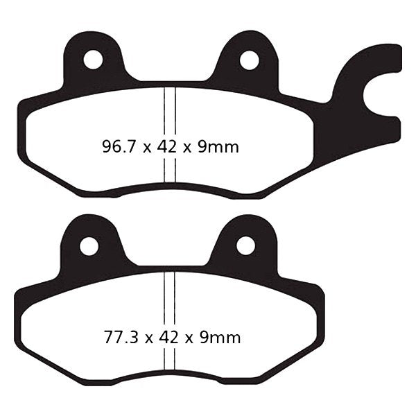EBC Rear Brake Pads for Kawasaki Ninja 400 (FA197HH