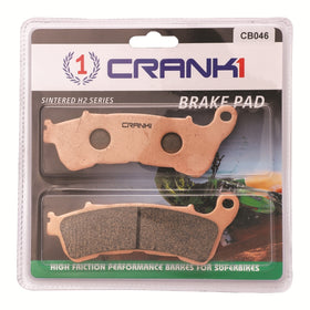 Crank1 Sintered Front Brake Pads for Harley Davidson XL 1200 Custom (CB046)
