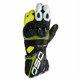DSG Race Pro Glove (Black/White/Yellow/Fluorescent) | 7AfterMarket India