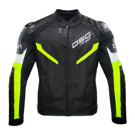 DSG Race Pro V2 Jacket - (Black/Yellow/Fluorescent) | 7AfterMarket India
