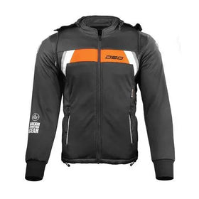 DSG Urban Rider Hoodie - (Black/Red/Fluorescent) | 7aftermarket India