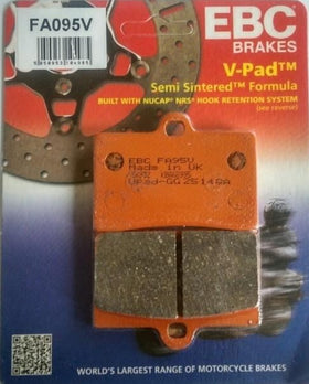 EBC Double-H Sintered Front Brake Pads for Mahindra Mojo (FA095HH)