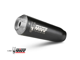 MIVV X-M1 Black Slip on Exhaust For Ducati Scrambler 800 Icon / Icon Dark 2021> | 7aftermarket India