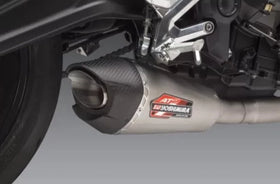 Yoshimura Race AT2 Stainless Full Exhaust, W/ Stainless Muffler For Trident 2021 | 7aftermarket India