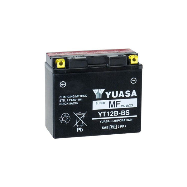 Yuasa YT12B-BS AGM Battery for Ducati 1098 2007-2008