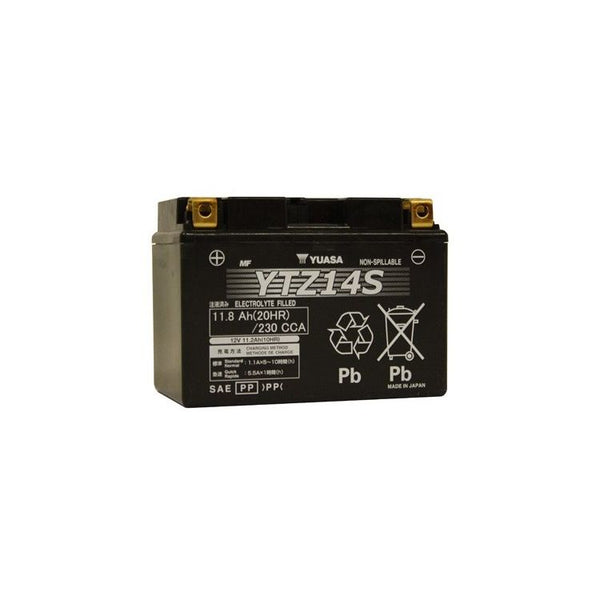 Yuasa YTZ14S AGM Battery for Yamaha FZ1 2006-2015