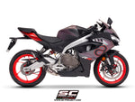 SC Project S1 Stainless Steel 2-1 Stainless Steel Full Exhaust System for Aprilia RS 457 2024+