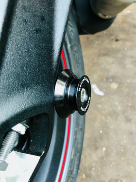 RetroCross Rear Paddock Stand Spools for Kawasaki Ninja 300 | 7aftermarket India 