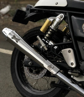 Moto Torque Bolt Slip-on Exhaust for Royal Enfield Interceptor 650 | 7aftermarket India 