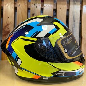 Ridex Polaris Floreo Hotlemon Glossy Helmet | 7aftermarket India