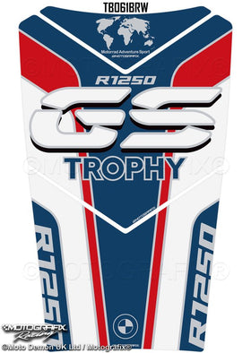 Motografix 3D Gel Tank Pad Protector For BMW R1250GS Adventure Trophy 2022-2024 | 7aftermarket India 