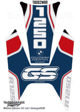 Motografix 3D Gel Tank Pad Protector For BMW R1250GS Trophy 2022 - 2023 | 7aftermarket India 