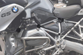 Pyramid Frame End Caps Matte Black for BMW R1250 GS Adventure 2019> Current | 7aftermarket India 