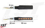 TST BL6 Universal Sequential LED Pod Turn Signals | 7aftermarket India 