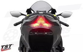 TST Programmable and Sequential LED Integrated Tail Light for Kawasaki ZX6R 2019+ | 7aftermarket India 