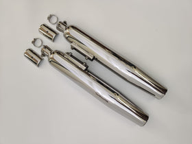 PoweRage Slip-On Exhaust for Royal Enfield Super Meteor 650 (Polish) | 7aftermarket India 