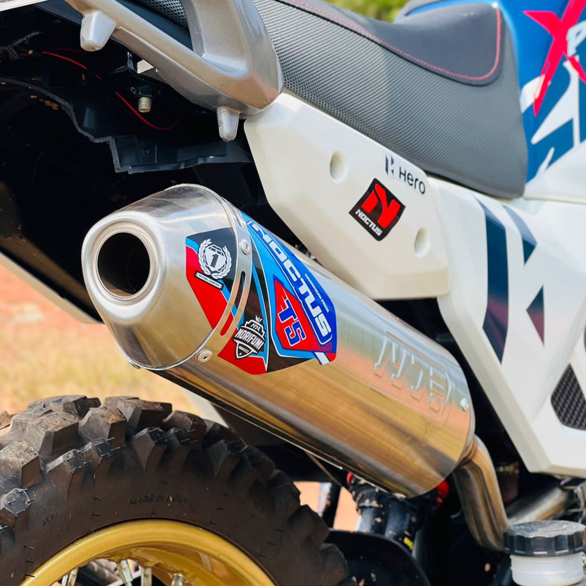 Norifumi Noctus T5 Stainless Full System Exhaust for Hero Xpulse 200 4v