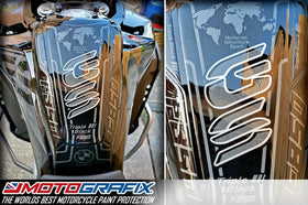Motografix 3D Gel Tank Pad Protector For BMW F850GS Adventure TE Triple Black 2022 | 7aftermarket India 