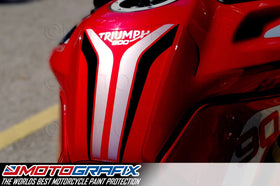 Motografix 3D Gel Tank Pad Protector For Triumph Tiger 900 GT Pro 2020-21 | 7aftermarket India 