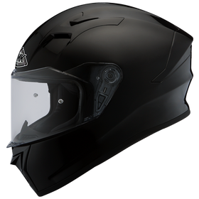 SMK Stellar Unicolour Full Face Helmet - Black | 7aftermarket India 