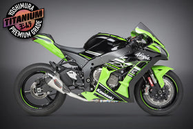 Yoshimura Race Alpha T Titanium 3/4 Exhaust, W/ Carbon Fiber Muffler For Kawasaki ZX-10R/RR (2016-2020) | 7aftermarket India