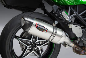 Yoshimura Alpha Stainless Slip-On Exhaust, W/ Stainless Muffler For Kawasaki Ninja H2 SX (2018-21) | 7aftermarket India