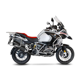 LeoVince LV-12 Black Edition Stainless Steel Slip-On Exhaust for BMW R 1250 GS Adventure (2019 - 2022) | 7aftermarket India 