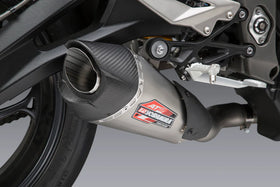Yoshimura AT2 Stainless Slip-On Exhaust, W/ Stainless Muffler For Street Triple (2018-23) | 7aftermarket India