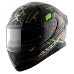 Axor Apex Tiki Black Gold Gloss Helmet | 7AfterMarket India