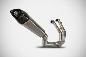 ZARD Stainless Steel Racing 2<1 Full Kit With Titanium Slip-On Sleeve For Aprilia RS660 | 7aftermarket India 