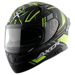 Axor Apex Tiki DULL (Black-Neon-Yellow) Helmet | 7AfterMarket India
