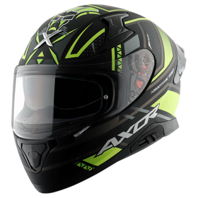 Axor Apex Tiki DULL (Black-Neon-Yellow) Helmet | 7AfterMarket India
