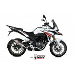 MIVV ST. STEEL Oval Slip-On Exhaust for BENELLI TRK 251 2019> | 7aftermarket India 