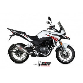 MIVV ST. STEEL Oval Slip-On Exhaust for BENELLI TRK 251 2019> | 7aftermarket India 