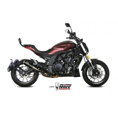 MIVV MK3 Black Slip-on Exhaust for BENELLI 502C 2019
