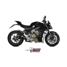 MIVV X-M1 Black Dual Slip-Ons Exhaust For Ducati Streetfighter V4 2020>