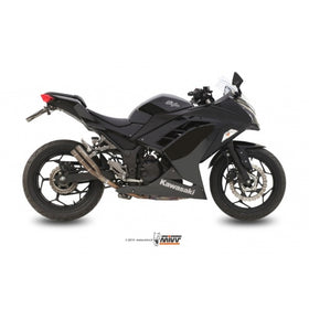 MIVV Double Gun Titanium Slip-On Exhaust for Kawasaki Ninja 300 2013> | 7aftermarket India 