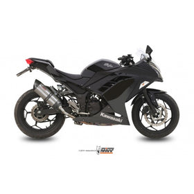 MIVV Suono Stainless Steel Slip-On Exhaust for Kawasaki Ninja 300 2013> | 7aftermarket India 