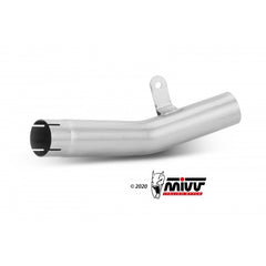 ss K MIVV Stainless Steel De-kat Pipe for Kawasaki ZX-6 R 636 2019