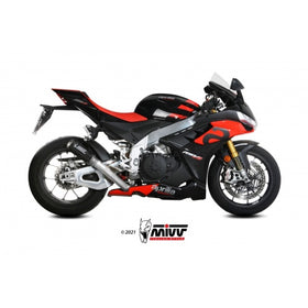 MIVV MK3 Carbon Slip-On Exhaust for Aprilia RSV4 2021> | 7aftermarket India 