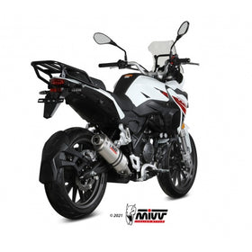 MIVV ST. STEEL Oval Slip-On Exhaust for BENELLI TRK 251 2019> | 7aftermarket India 