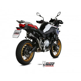 MIVV DELTA RACE Black Slip-on Exhaust for BMW F850 GS 2018> | 7aftermarket India 
